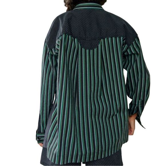 Free People Intimately Milk & Cookies Oversized PJ Shirt XS Button Up Lounge Top - Picture 3 of 11